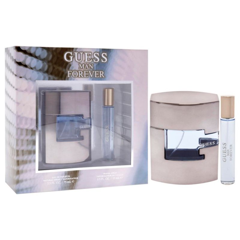 Set de regalo Perfume Guess Forever para hombre 75 ml EDT en aerosol