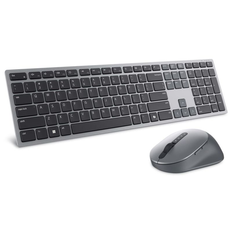 Set Teclado y Ratón Inalámbricos Dell KM720 12 Teclas 7 Botones