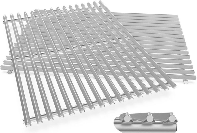 Rejillas para Parrilla QuliMetal Acero Inoxidable 304 24x34 cm