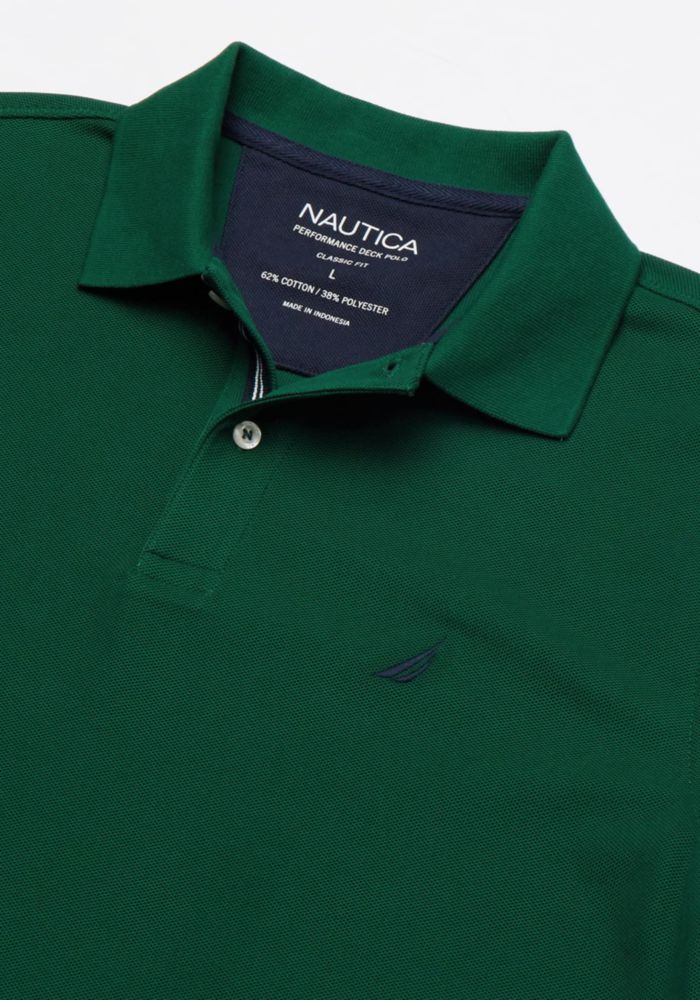 Remera Polo Nautica Clásica de Manga Corta Verde Marea 3XL
