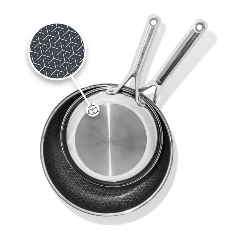 Set de Sartenes Antiadherentes Cerámicas OXO Hybrid de 20 cm y 25 cm