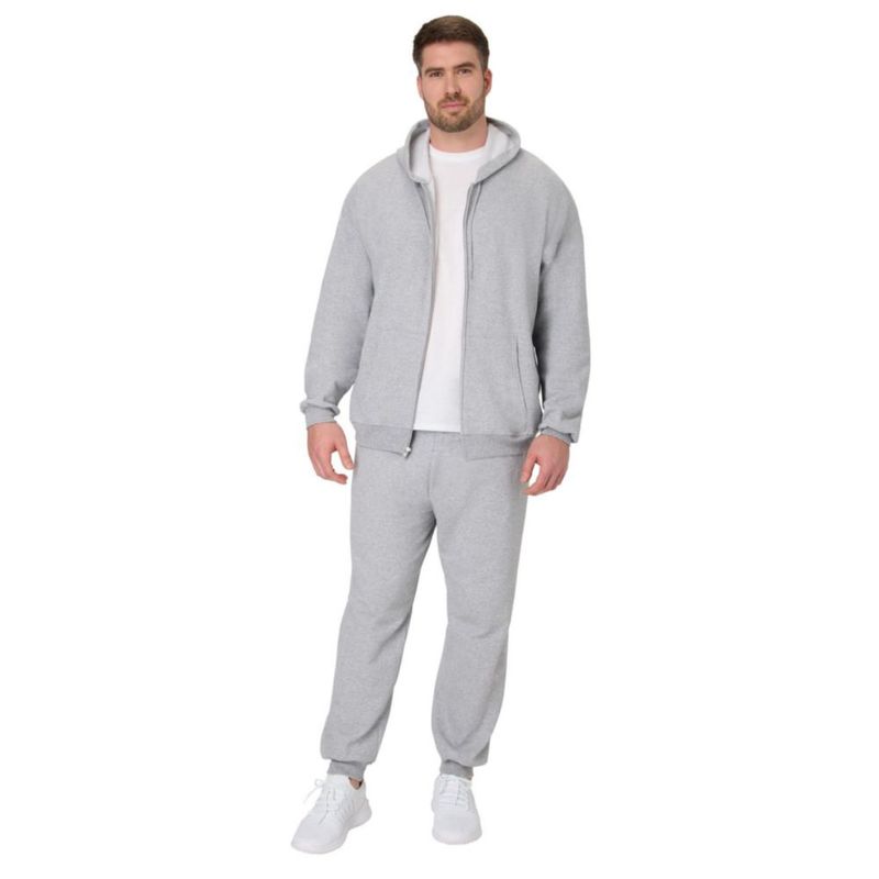 Buzo Hanes con Cierre Completo Eco-Smart Hoodie Light Steel XL