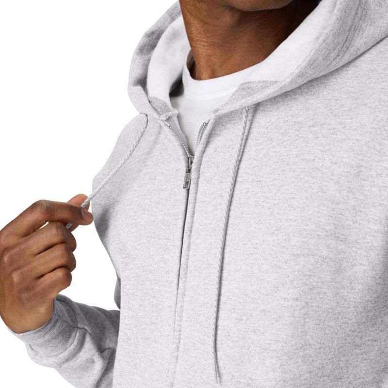 Buzo Hanes con Cierre Completo Eco-Smart Hoodie Light Steel XL