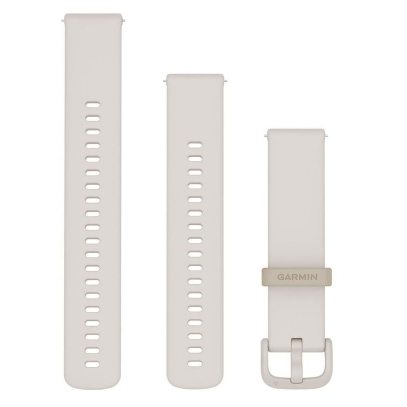 Correa para Reloj Garmin de Liberación Rápida de Silicona Marfil 20 mm