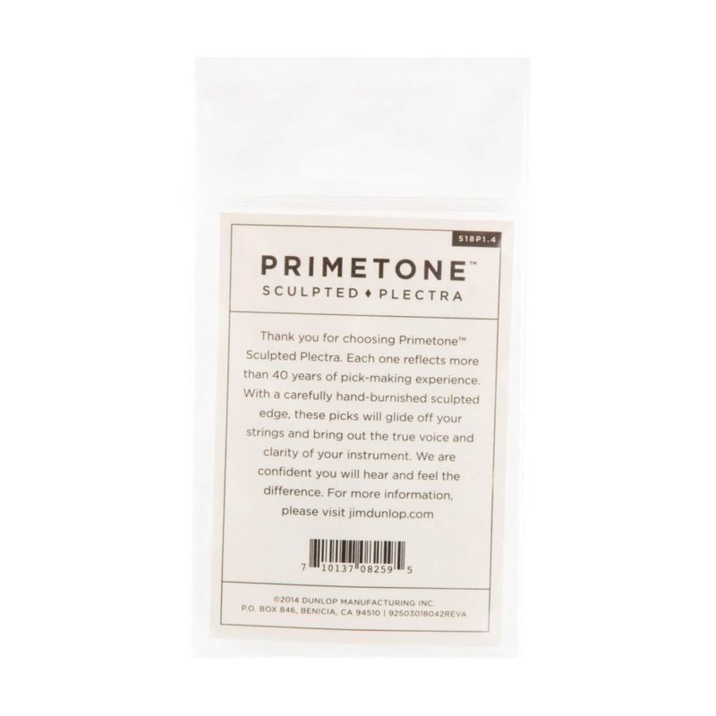 Púa Dunlop Primetone Jazz III Grip 1.4 mm Paquete de 3
