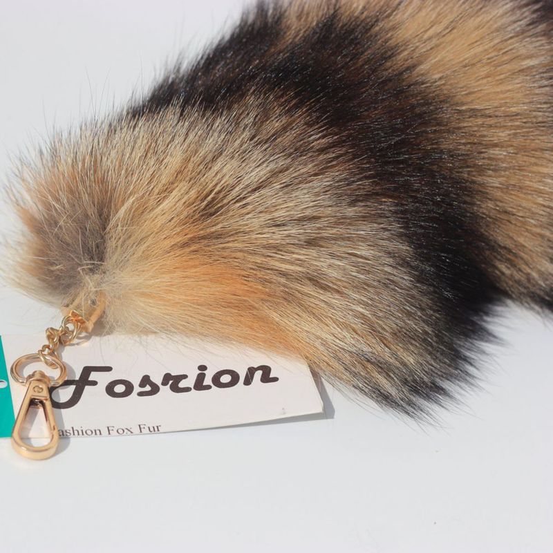Accesorio de llavero Chunxiao Sunny piel de cola de zorro juguete para cosplay