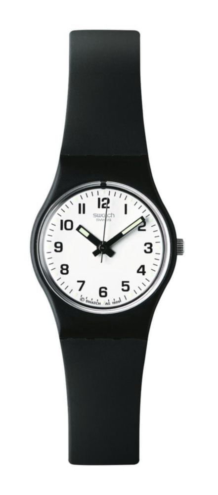 Reloj Swatch Lady Black de Polímero con Cuarzo Resistente al Agua 31 mm