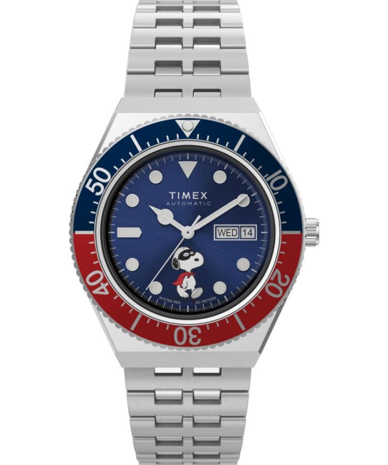 Reloj Timex M79 Automático 40mm Esfera Azul Resistente al Agua 50m