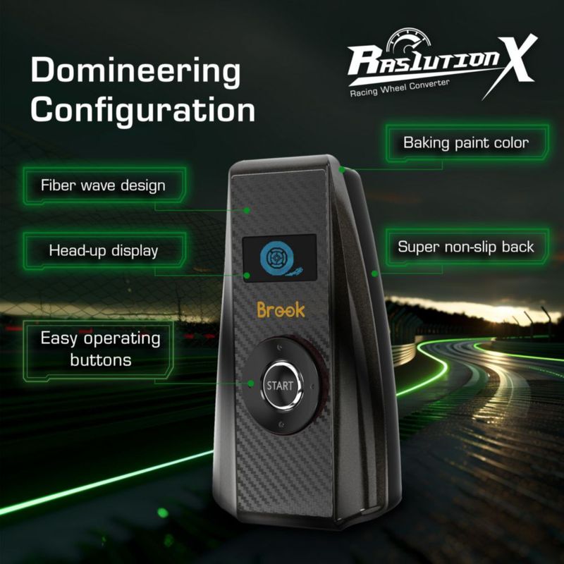 Adaptador Electrónico Brook Ras1ution X para Volante de Carreras Xbox
