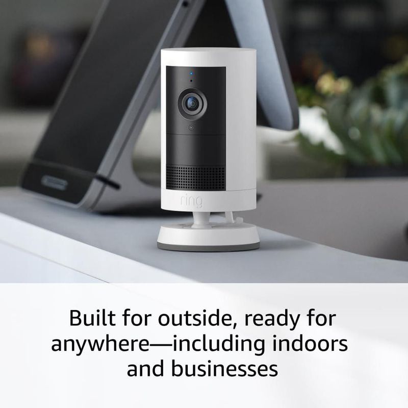 Cámara de seguridad Ring Outdoor Cam Plus con batería negra 2K