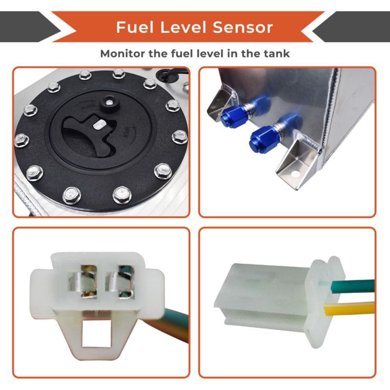 Tanque de Combustible labwork Drift 9.5L con Sensor de Nivel de Aluminio