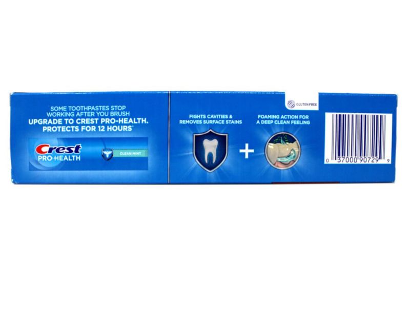 Pasta Dental Crest Plus Limpieza Profunda con Flúor 153 g