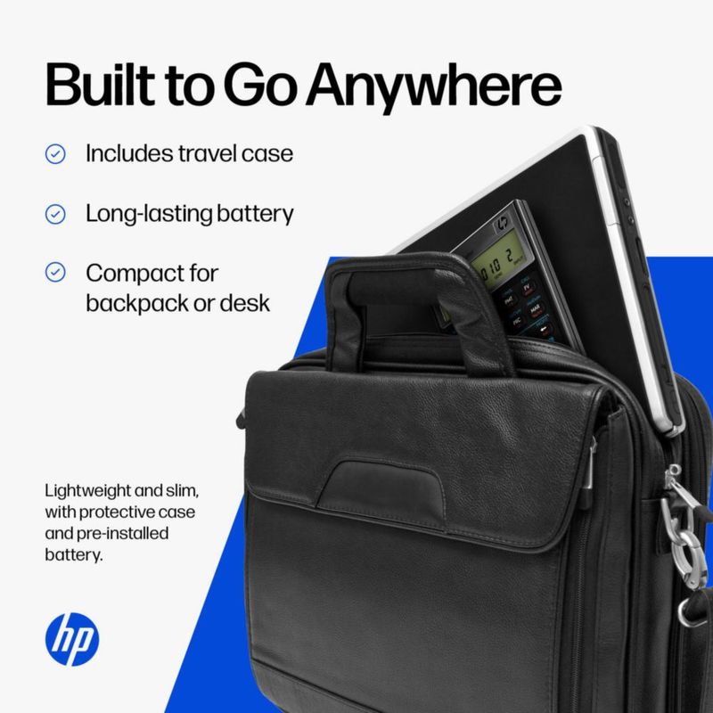 Calculadora Financiera HP 10bII+ con Más de 100 Funciones y Estuche de Tela