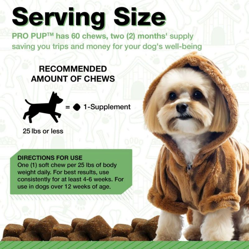 Probióticos para Perros Pawlife Pro Pup 60 Masticables Suaves con Calabaza