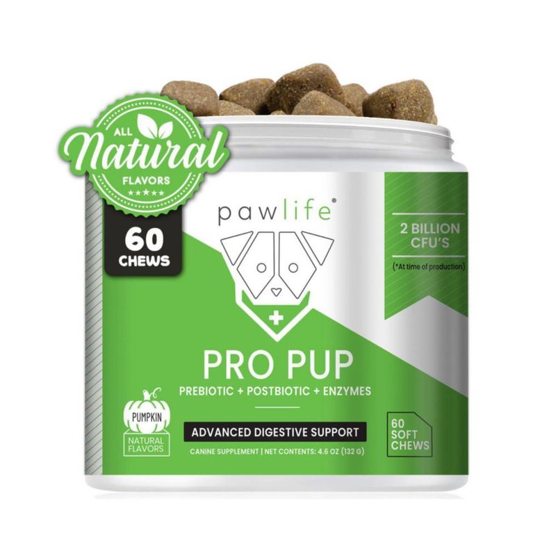 Probióticos para Perros Pawlife Pro Pup 60 Masticables Suaves con Calabaza