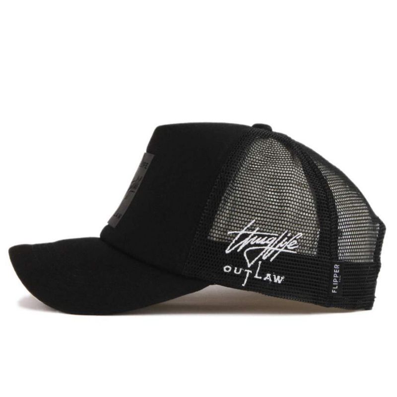 Gorra Trucker Flipper Thuglife con Parche de Goma Malla Talla L~XL 59-61 cm