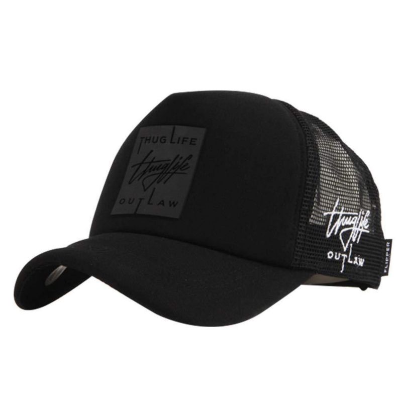 Gorra Trucker Flipper Thuglife con Parche de Goma Malla Talla L~XL 59-61 cm