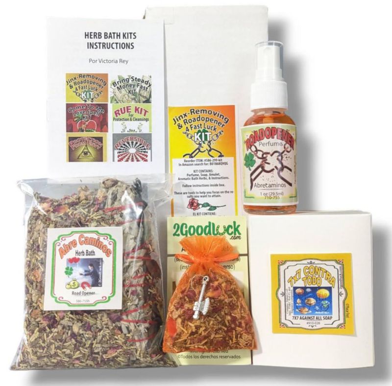 Kit de Baño Victoria Rey Eliminador de Maldiciones y Abre Caminos con Perfume