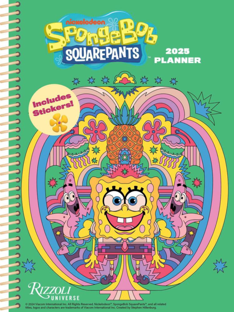 Planificador Calendario Rizzoli Bob Esponja 2025