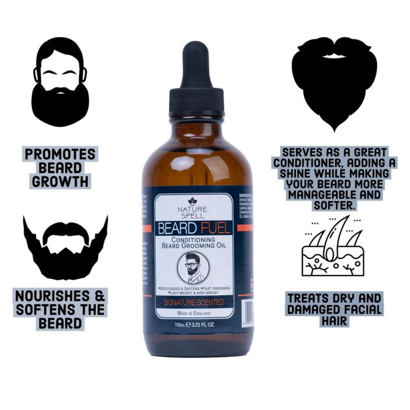 Aceite para Crecimiento de Barba Nature Spell Botella XL 110 ml