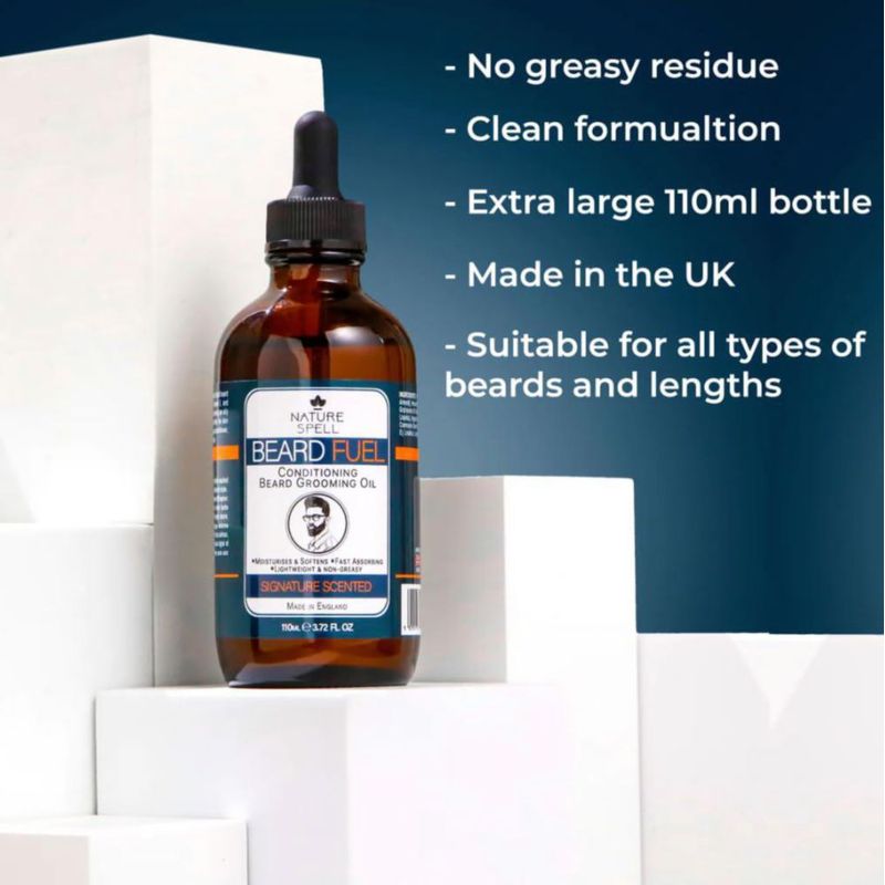 Aceite para Crecimiento de Barba Nature Spell Botella XL 110 ml