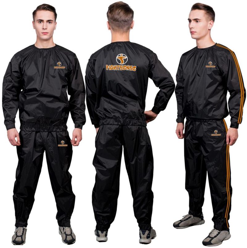 Ropa FIGHTSENSE Traje de Sudor Sauna MMA 8XL Naranja