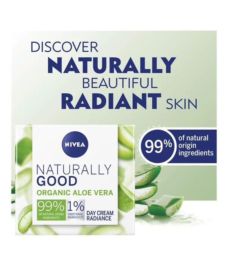 Crema NIVEA Naturally Good Radiance Aloe Vera 50 ml