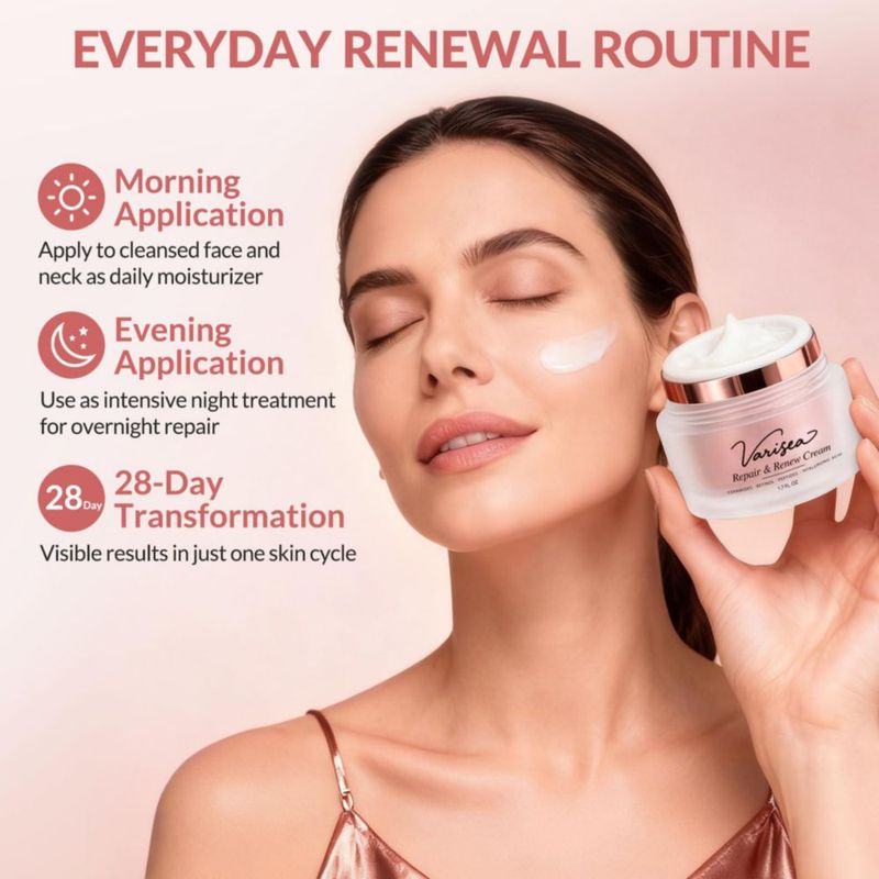 Crema Facial y para Cuello Anti-Edad con Retinol Varisea