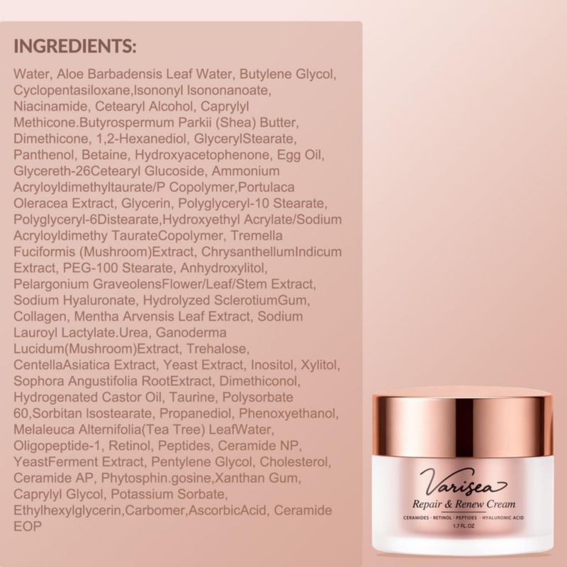 Crema Facial y para Cuello Anti-Edad con Retinol Varisea