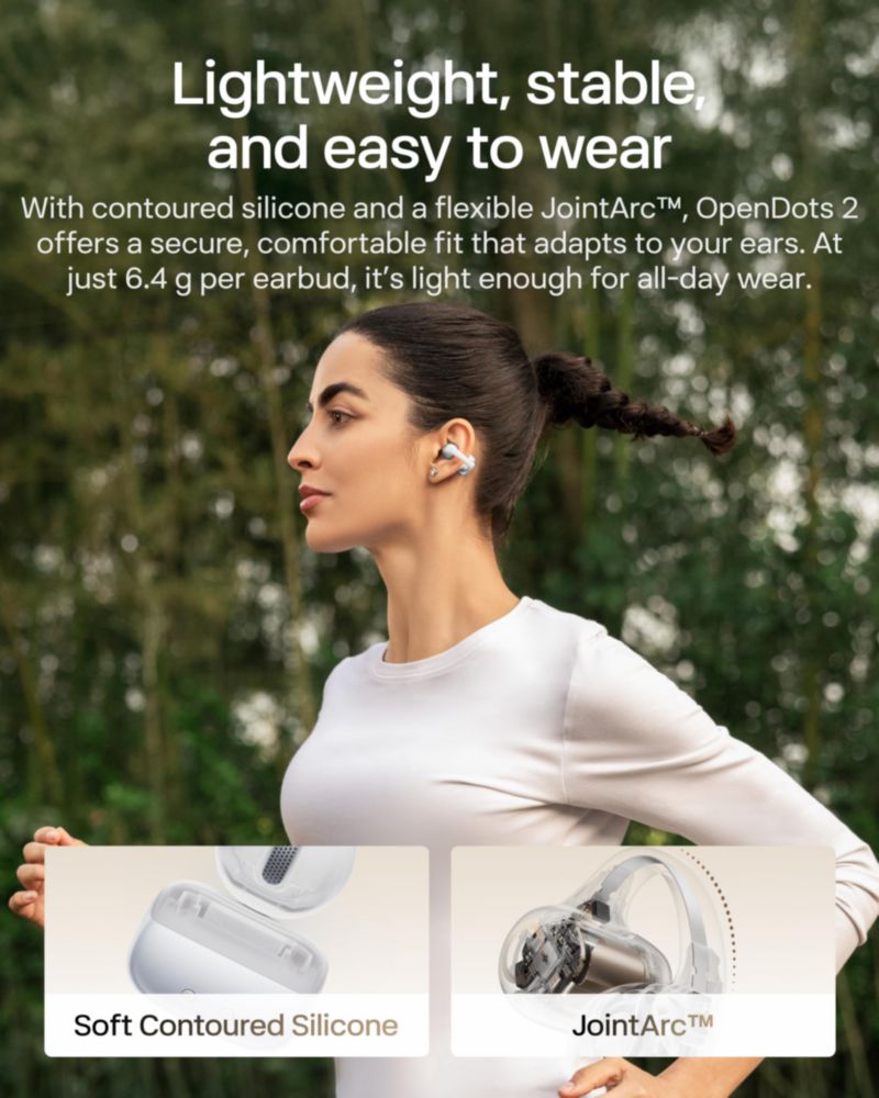Audífonos SHOKZ OpenDots 2 Inalámbricos Bluetooth 40H IP57