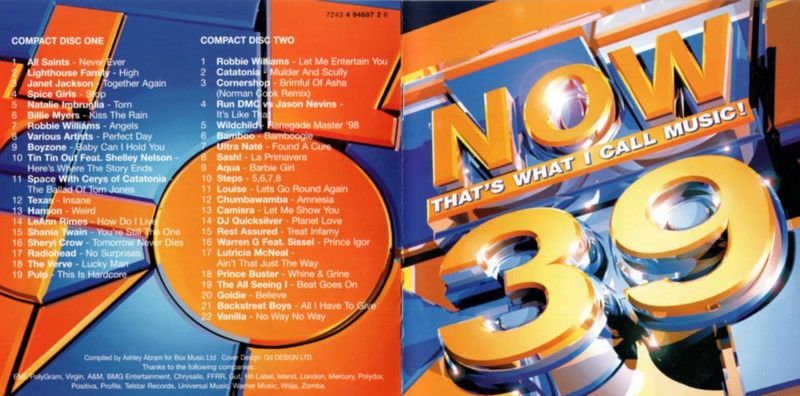 CD de Música emi Now That's What I Call Music 39 2CD