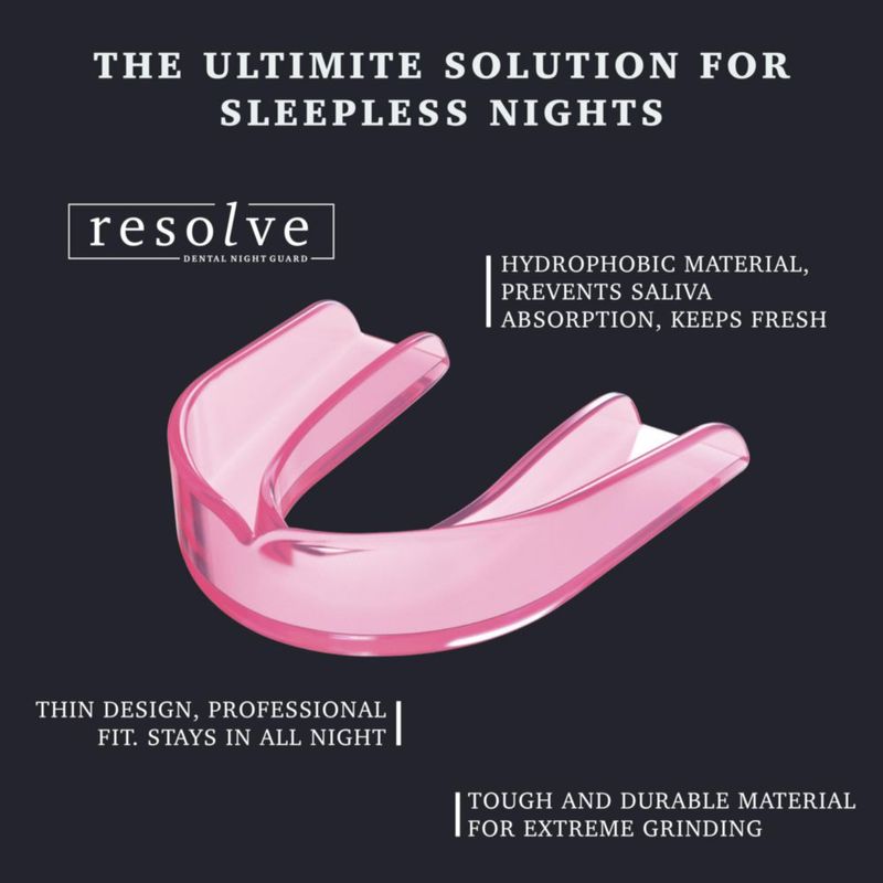 Protector Bucal Restwell Resolve FlexiFit 2 Unidades Rosa