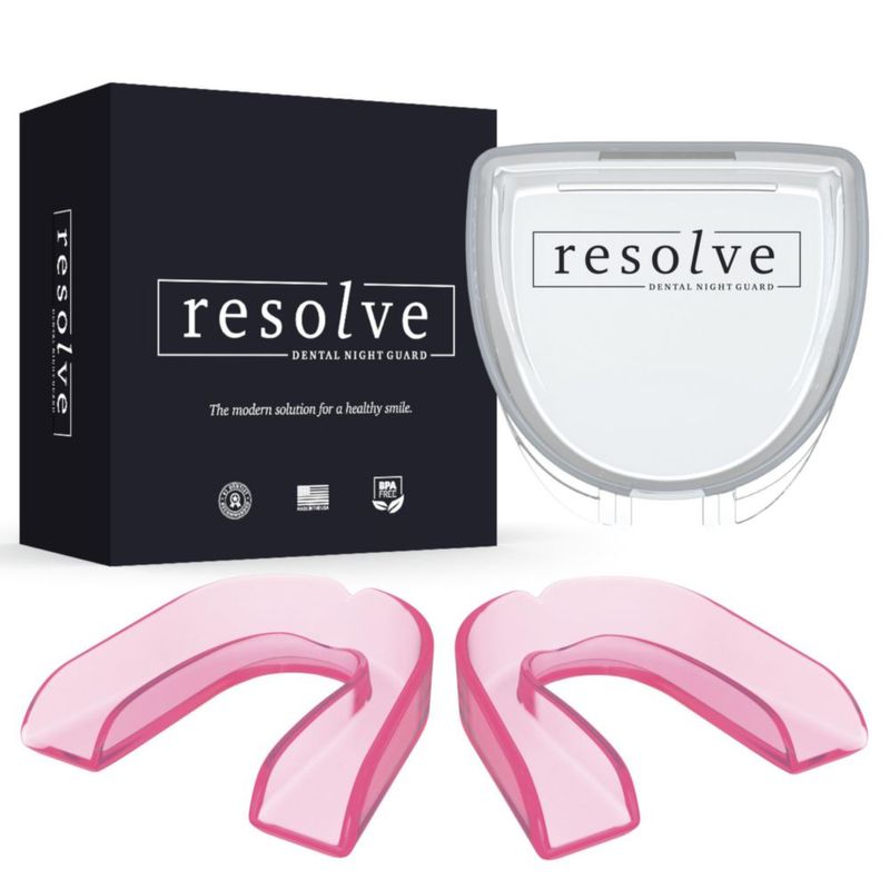 Protector Bucal Restwell Resolve FlexiFit 2 Unidades Rosa