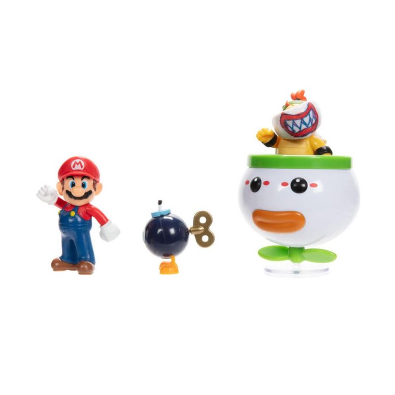 Figuras de acción Super Mario 410314 Mario y Bowser 6.5 cm