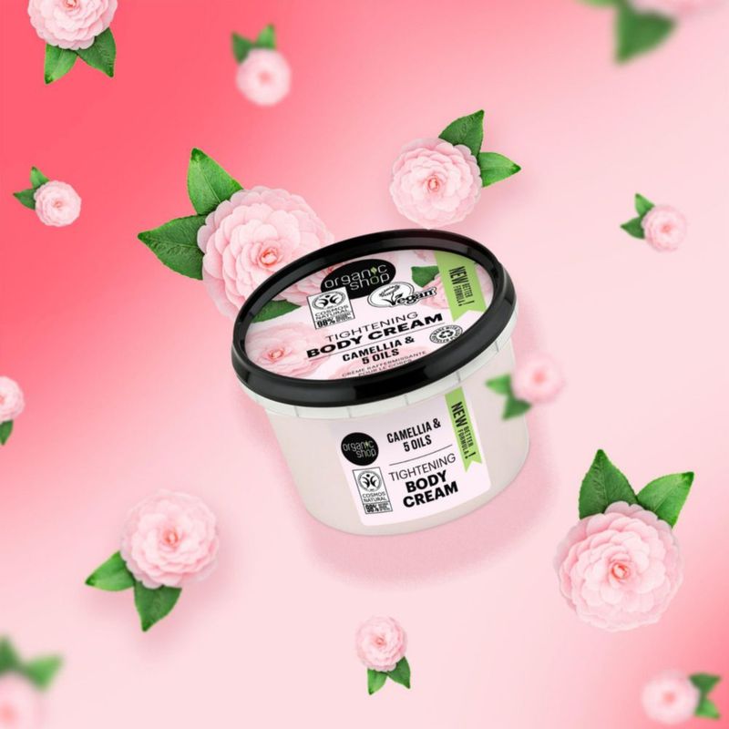 Crema Corporal Organic Shop Camelia y 5 Aceites 250 ml