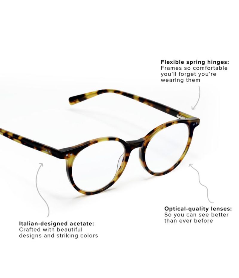 Lentes de Lectura eyebobs Case Closed Montura Redonda Negra