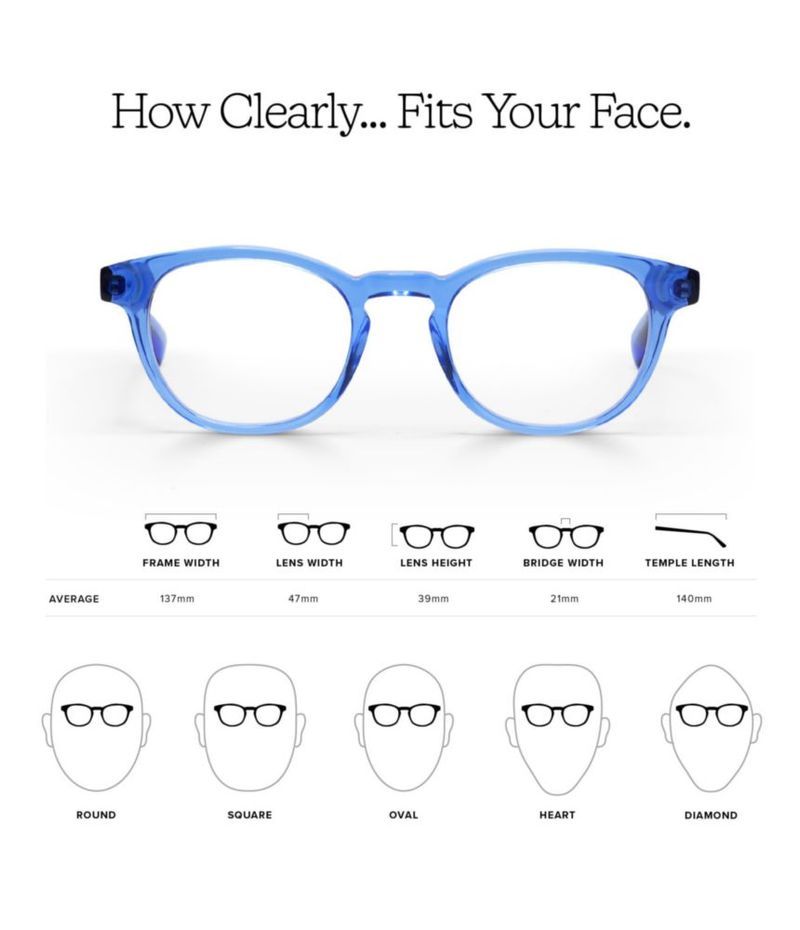 Anteojos Correctivos eyebobs Clearly Blue Crystal 1.75x
