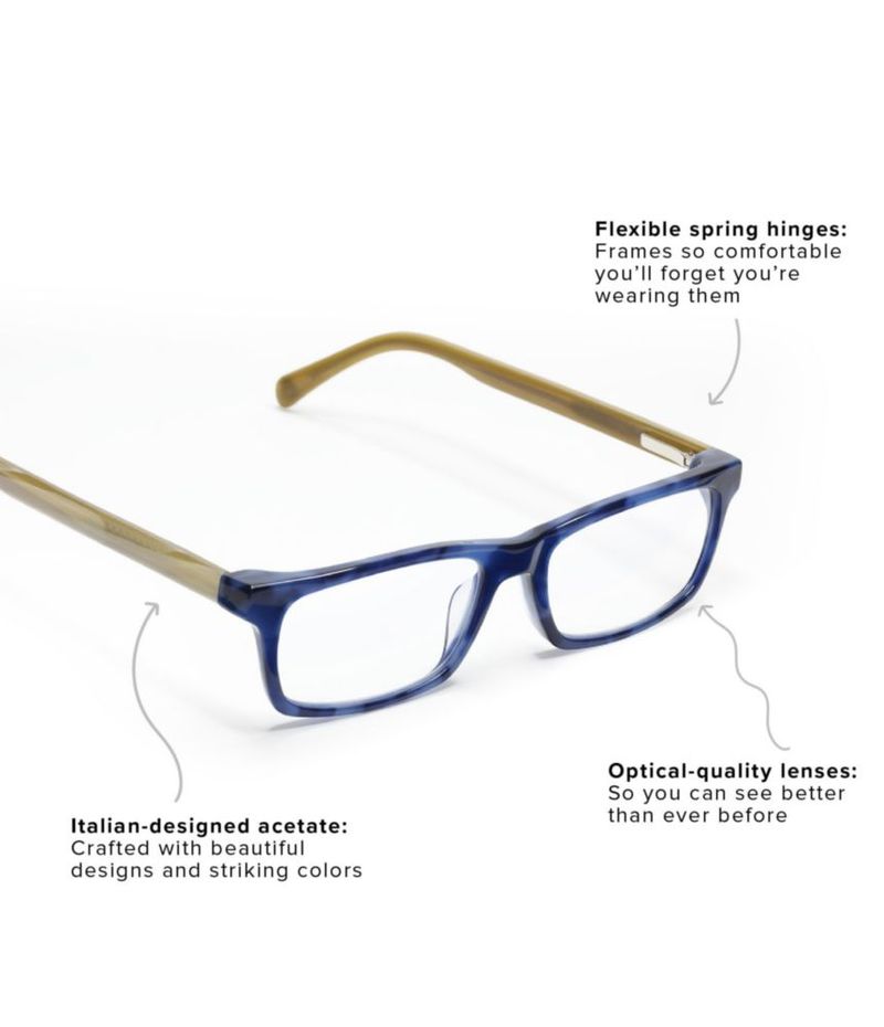 Lentes de Lectura eyebobs Number Cruncher Azul Denim 1.75x
