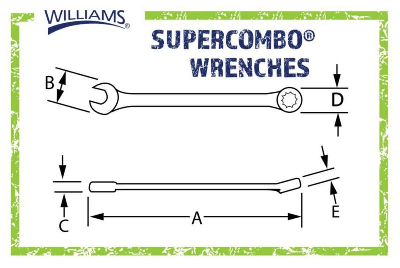 Llave Combinada Williams 1225MSC Super Combo 25 mm