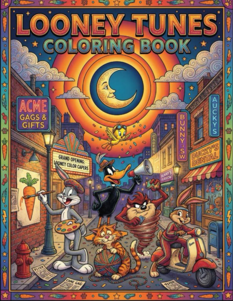 Libro para Colorear Looney con Diseños Únicos