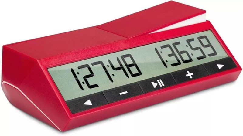 Reloj de Ajedrez Digital DGT 2500 Aprobado por FIDE con Bolsa