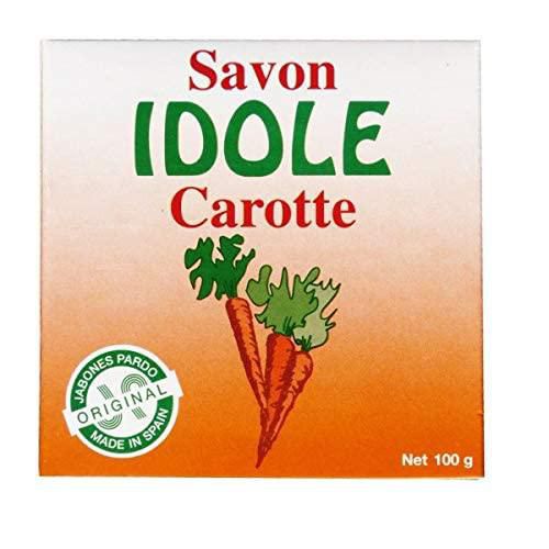 Jabón Exfoliante Idole de Zanahoria 100 g Paquete de 2