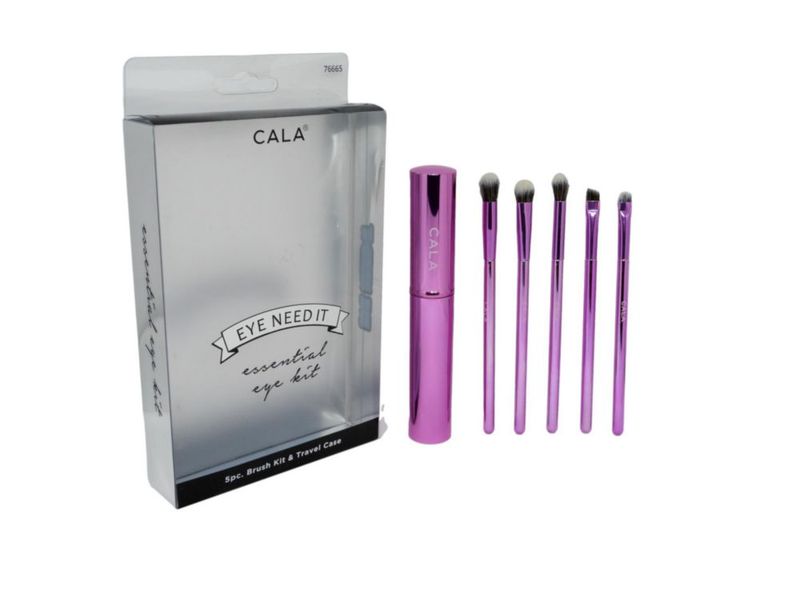 Set de 5 Brochas para Ojos Cala Metallic Pink