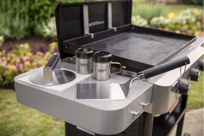 Set de Herramientas para Barbacoa Weber con Prensa para Hamburguesas Smashed