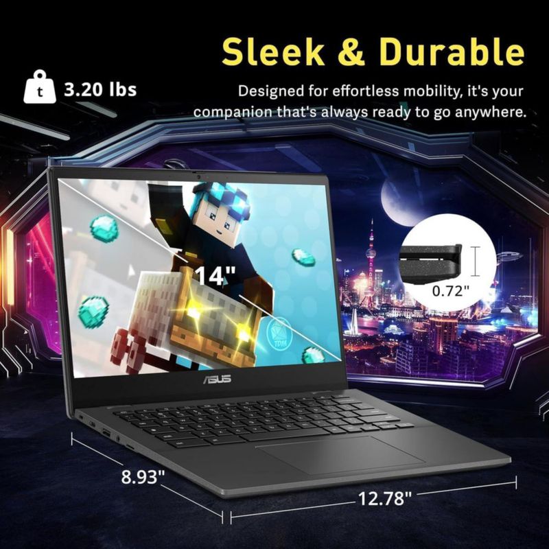 Notebook ASUS Chromebook Plus 14" Pantalla táctil i3 8GB RAM