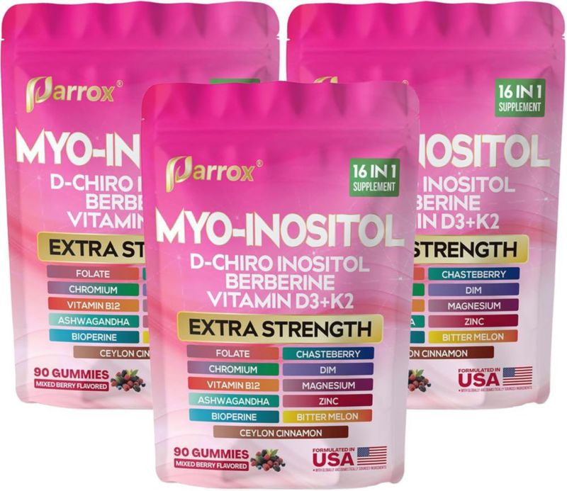 Gomitas Vitaminadas Parrox con Mio-Inositol D-Ciro Inositol y Berberina