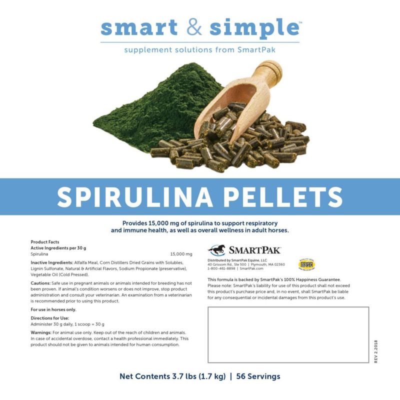 Suplemento para Animales SmartEquine Pellets de Espirulina 17 kg