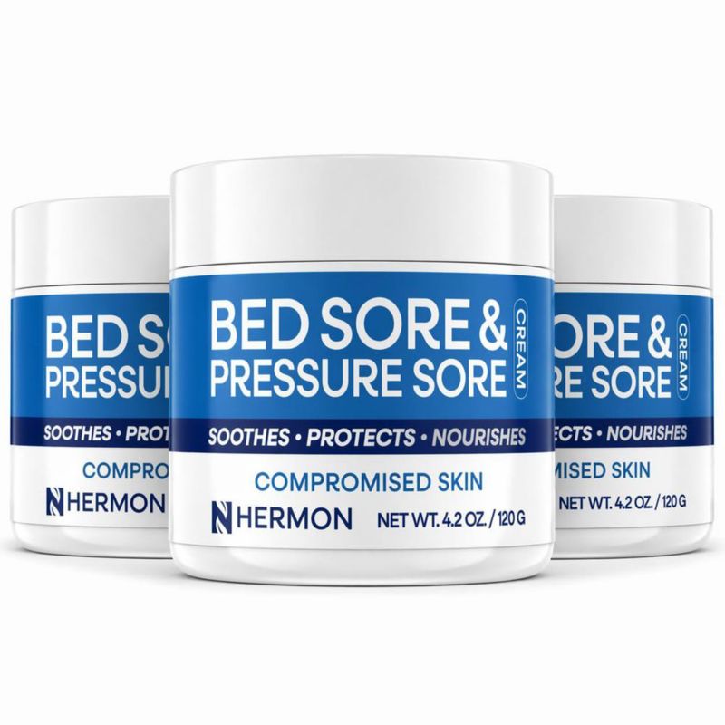 Crema para Cuidado de la Piel Hermon para Úlceras por Presión 3 Unidades de 120 ml