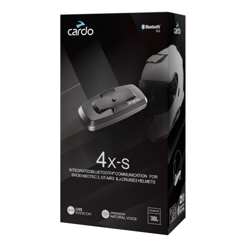 Audífonos Cardo 4X-S Bluetooth para Cascos SHOEI Gen 3
