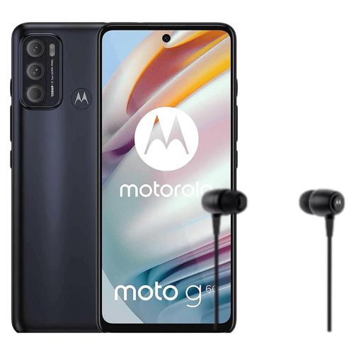 Motorola Moto G60 Dual 128GB 4GB Ram Negro + Audífonos Motorola